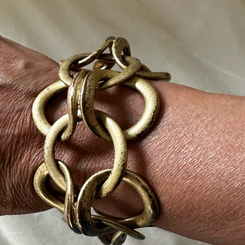 Stella & Dot Gold Chunky Link Bracelet